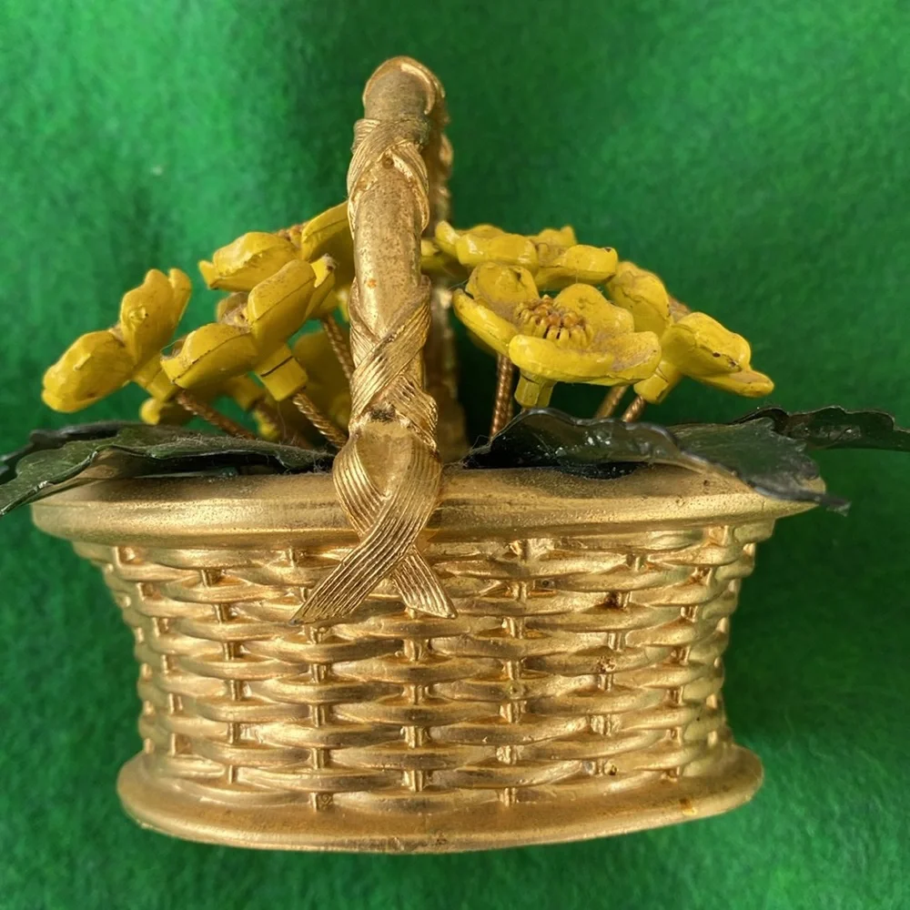 Gorham Jane Hutcheson Brass Floral Sculpture Vintage